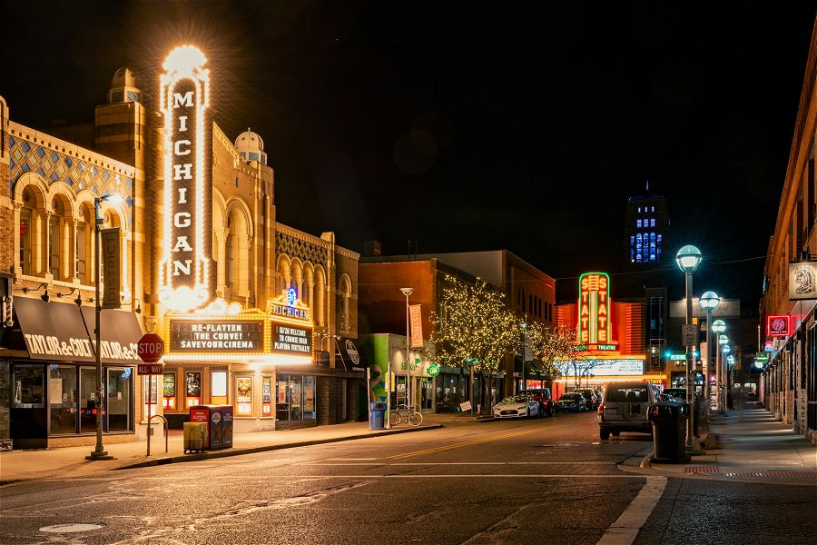 Michigan Theater and State Theater &copy;Brad Switzer