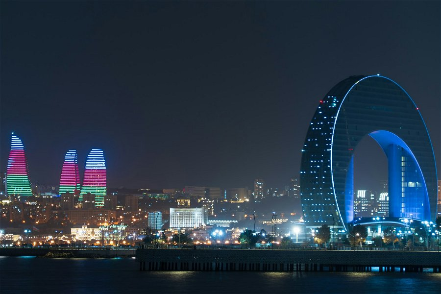 Baku by night &copy;Diana Krotova