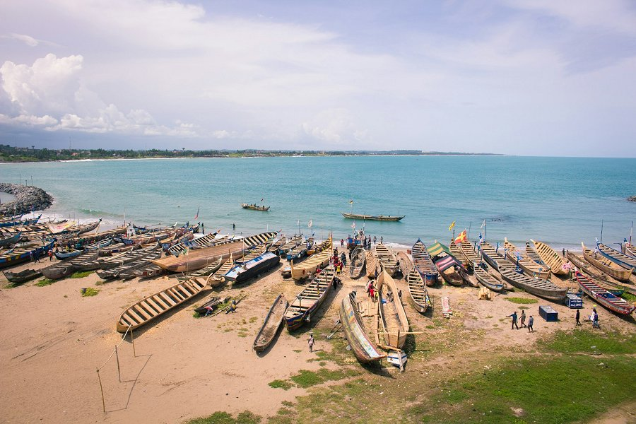 Fishing boats on the beach &copy;Orva Studio