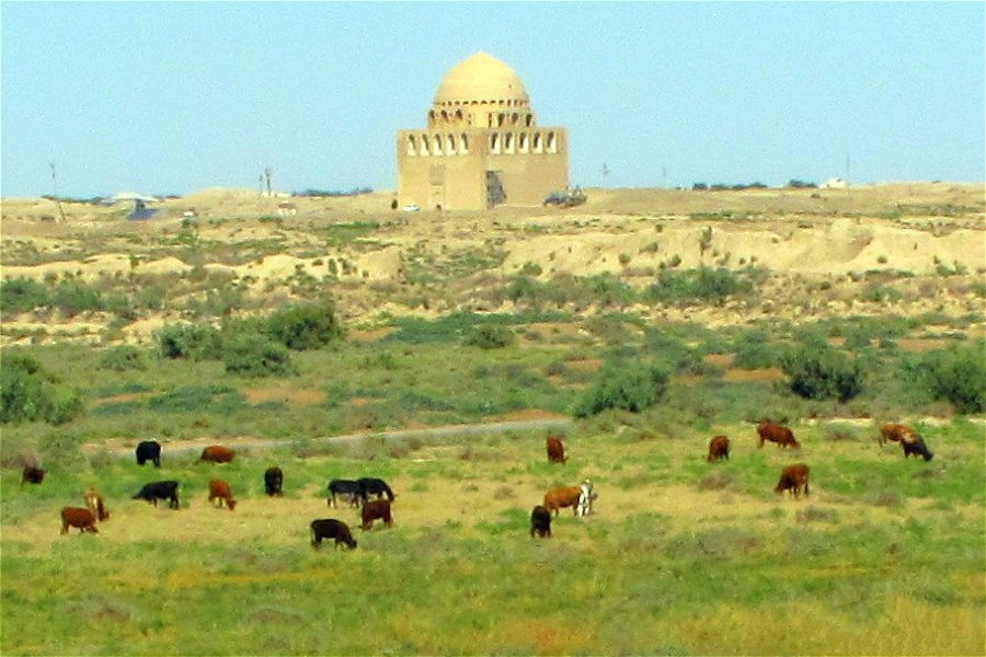 Mausoleum of Ahmad Sanjar &copy;Peretz Partensky