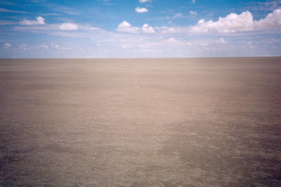 the pans are only filled with water after the summer rains in Zimbabwe