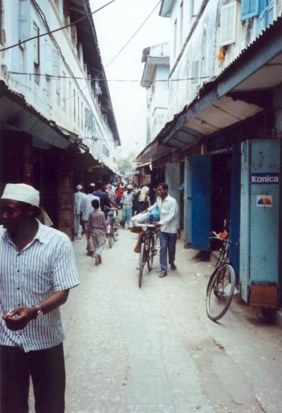 Stone Town is a labyrinth of narrow streets