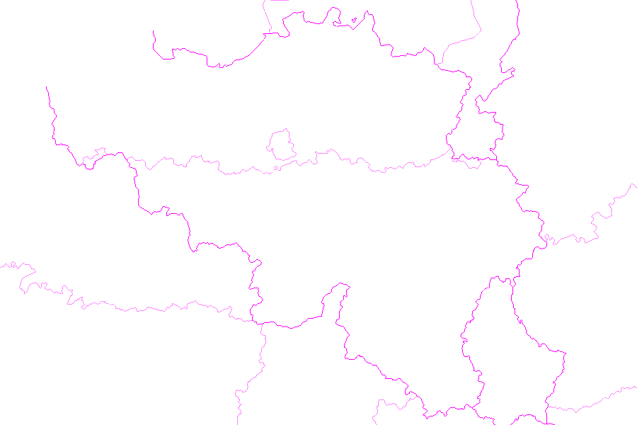 Weather map of Belgium