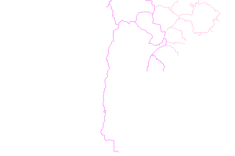 Weather map of Chile