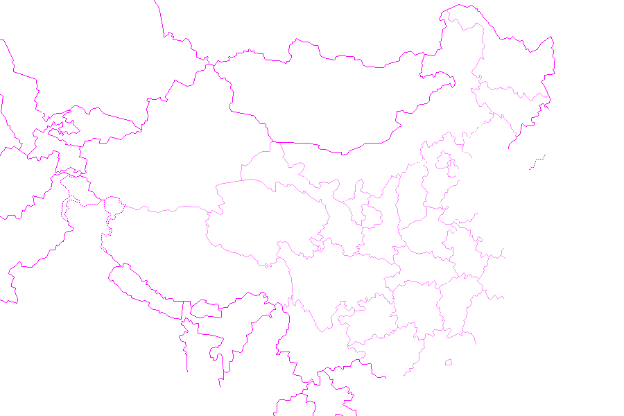 Weather map of China