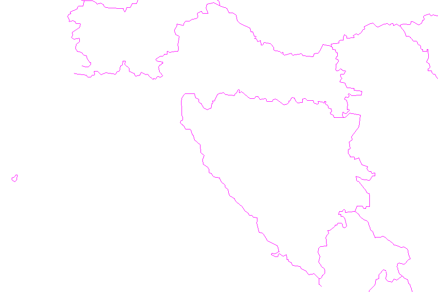 Weather map of Croatia