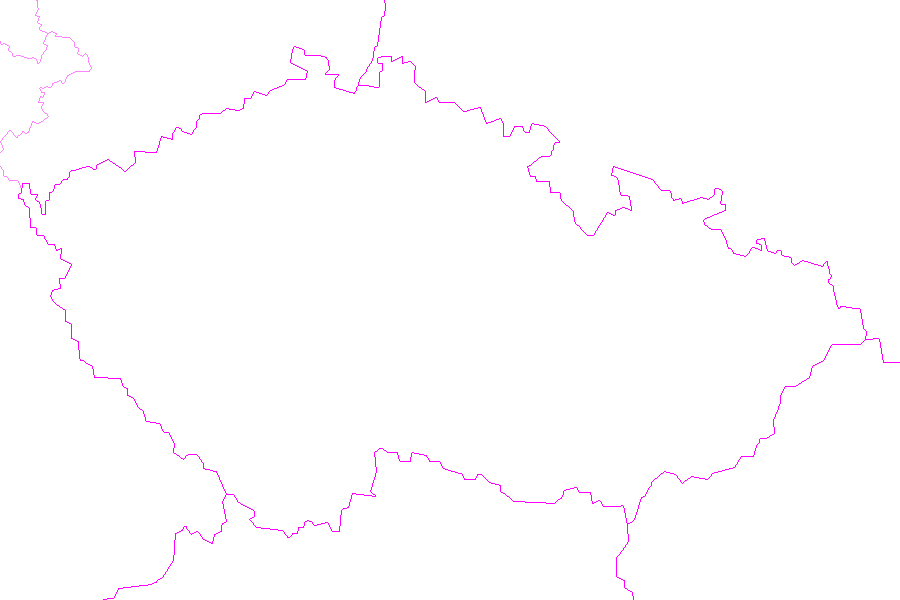 Weather map of Czech Republic