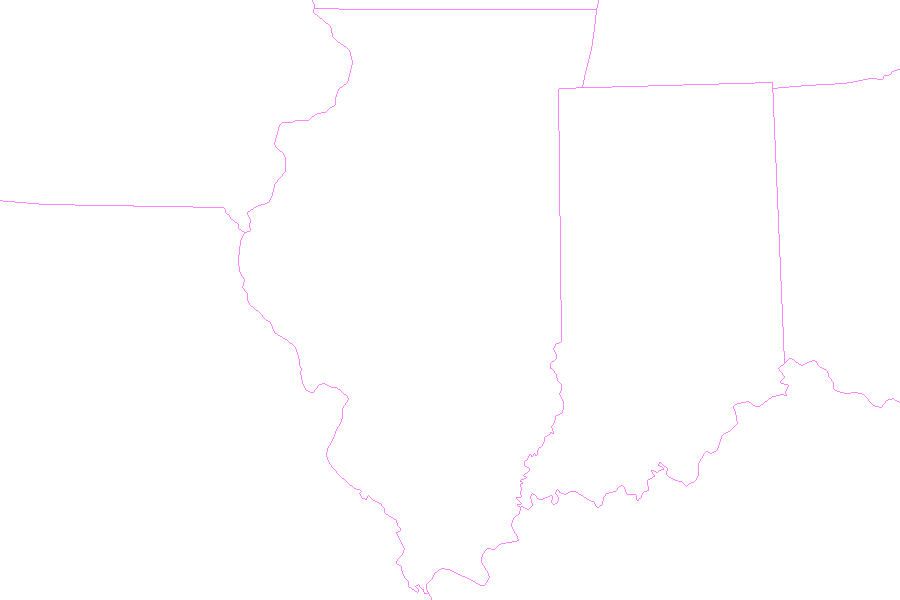 Weather map of Illinois
