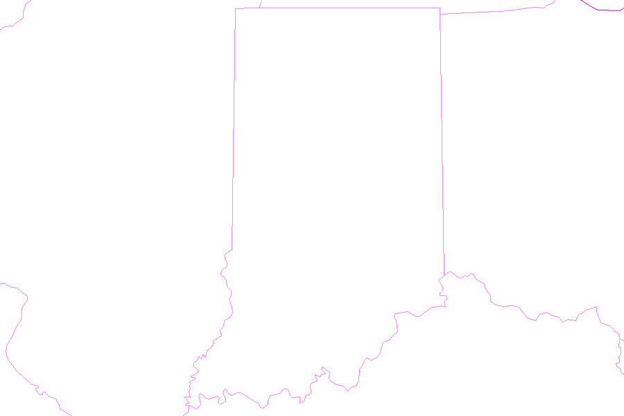Weather map of Indiana