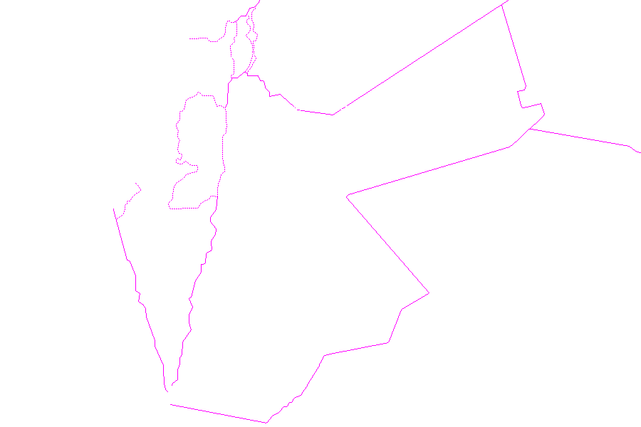 Weather map of Jordan