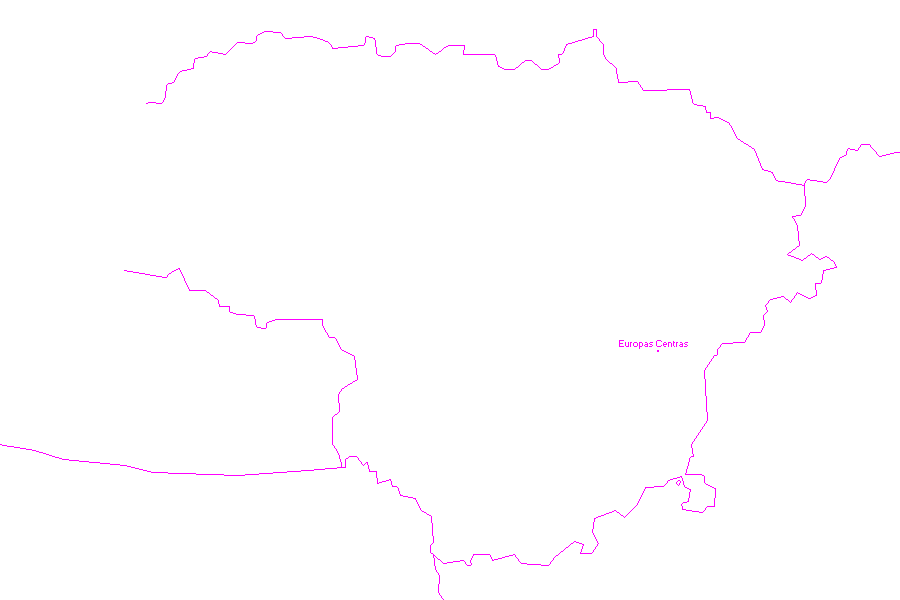 Weather map of Lithuania