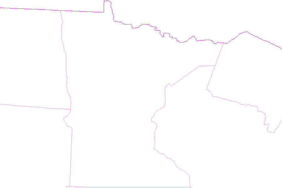 Weather map of Minnesota