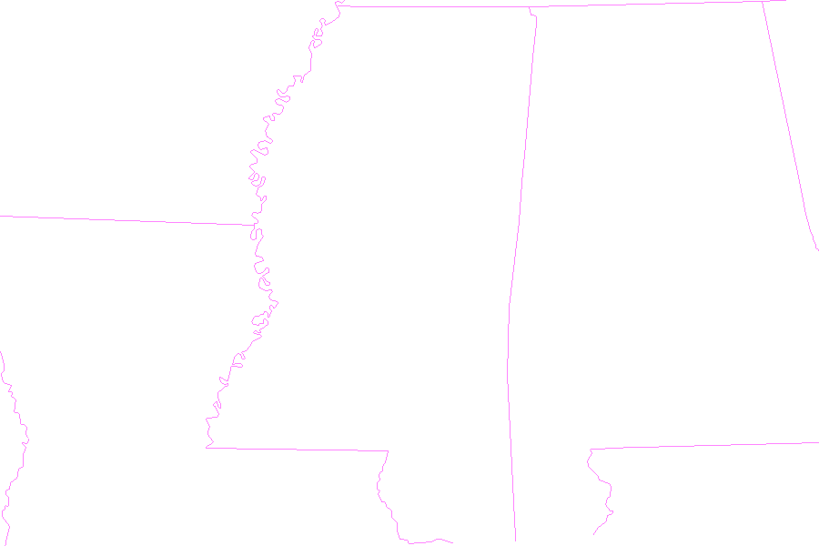 Weather map of Mississippi