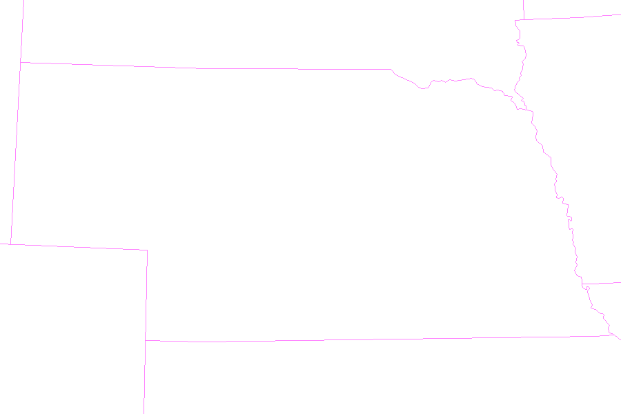Weather map of Nebraska