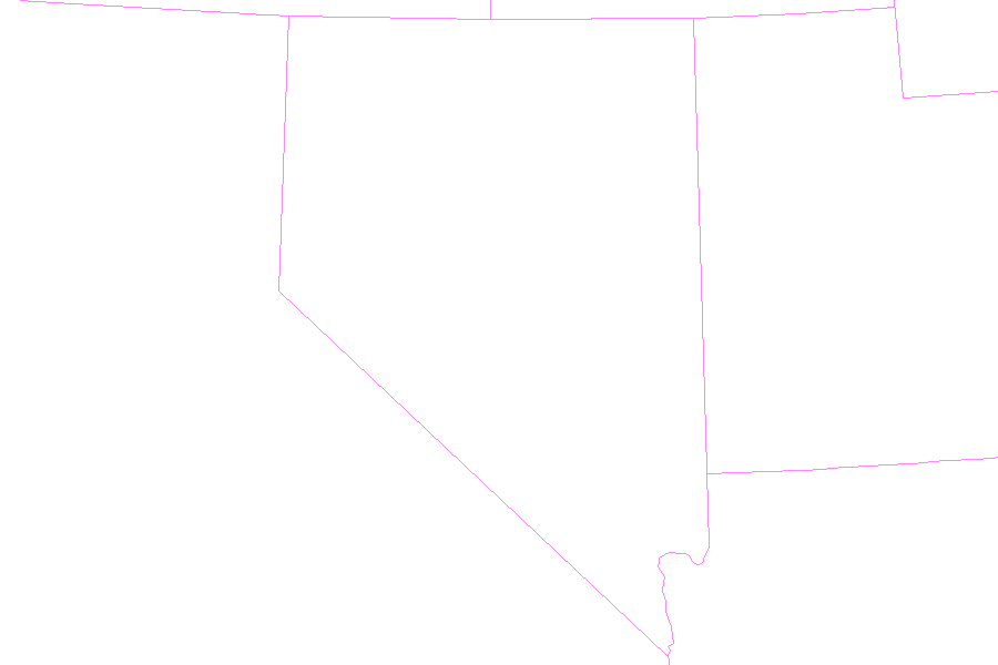 Weather map of Nevada
