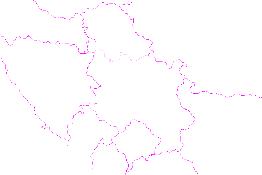Weather map of Serbia