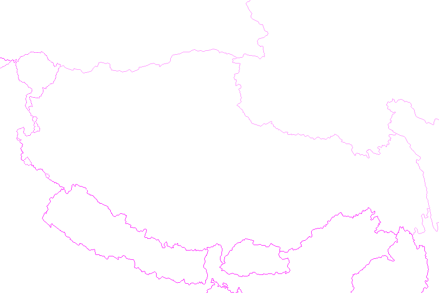 Weather map of Tibet